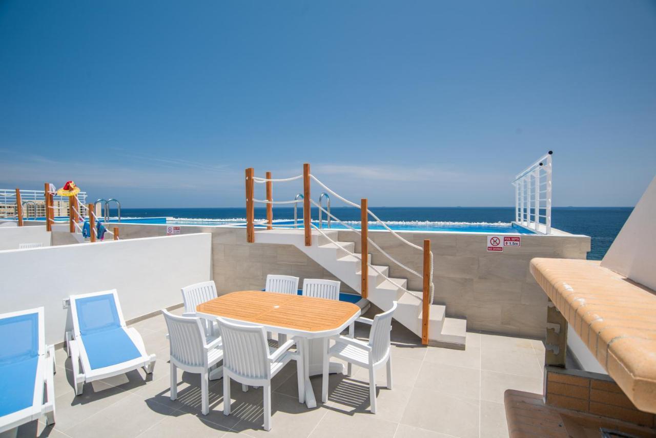 The Sea-Bank Villa Apartments Marsaskala Exterior foto